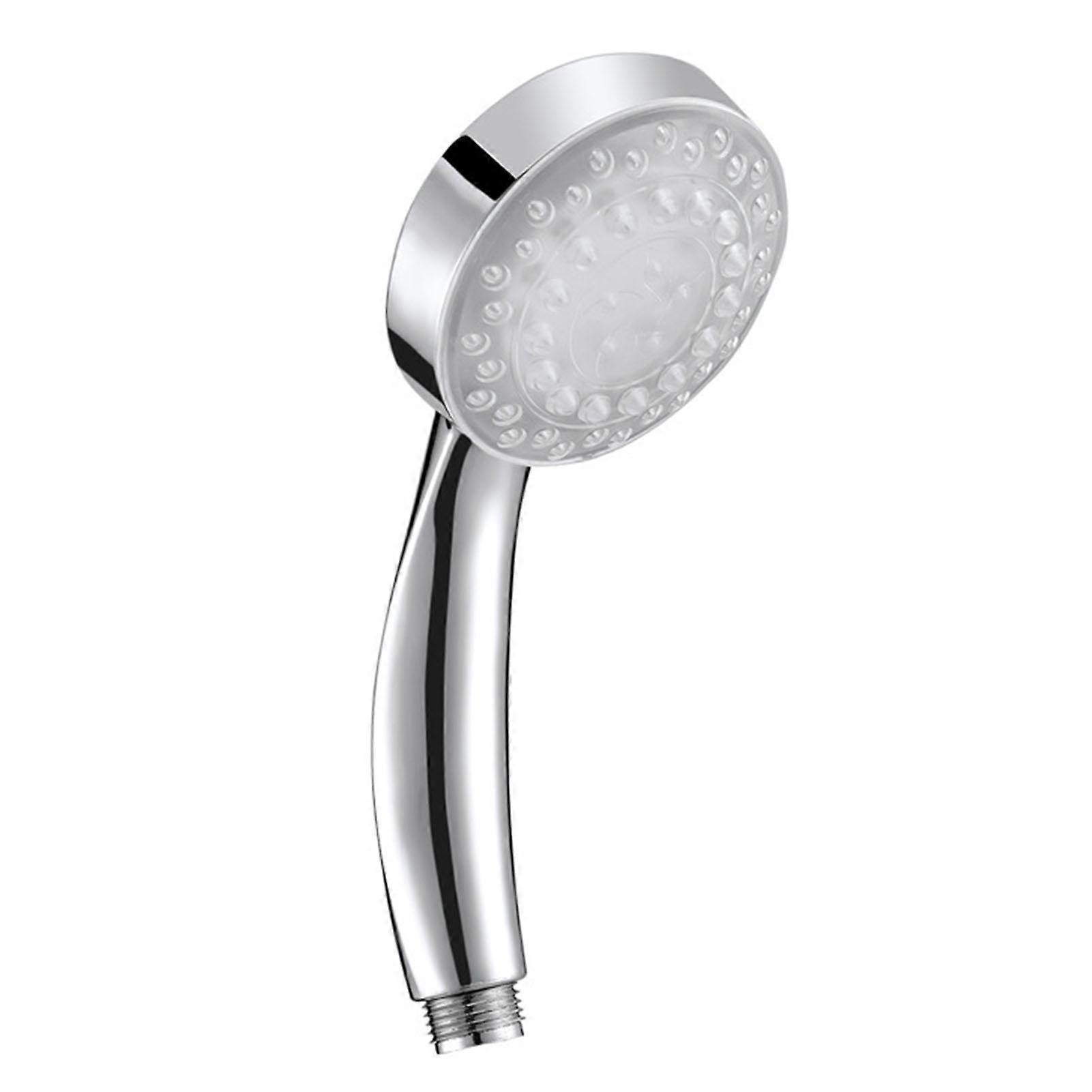 LED Color Changing Luminous Shower Head Energy-saving Water-powered Handheld Nozzle 7 Color Lights Anion Showerhead for Bathroom Home Dormitory Jikaix