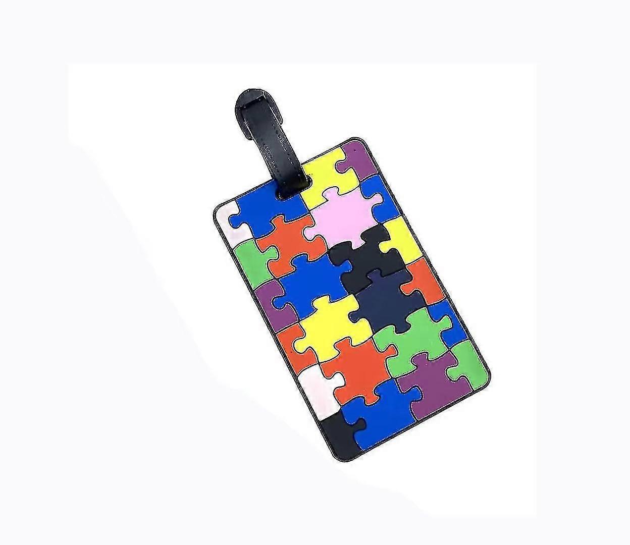 Geometric pattern silicone pvc soft rubber boarding pass luggage consignment tag