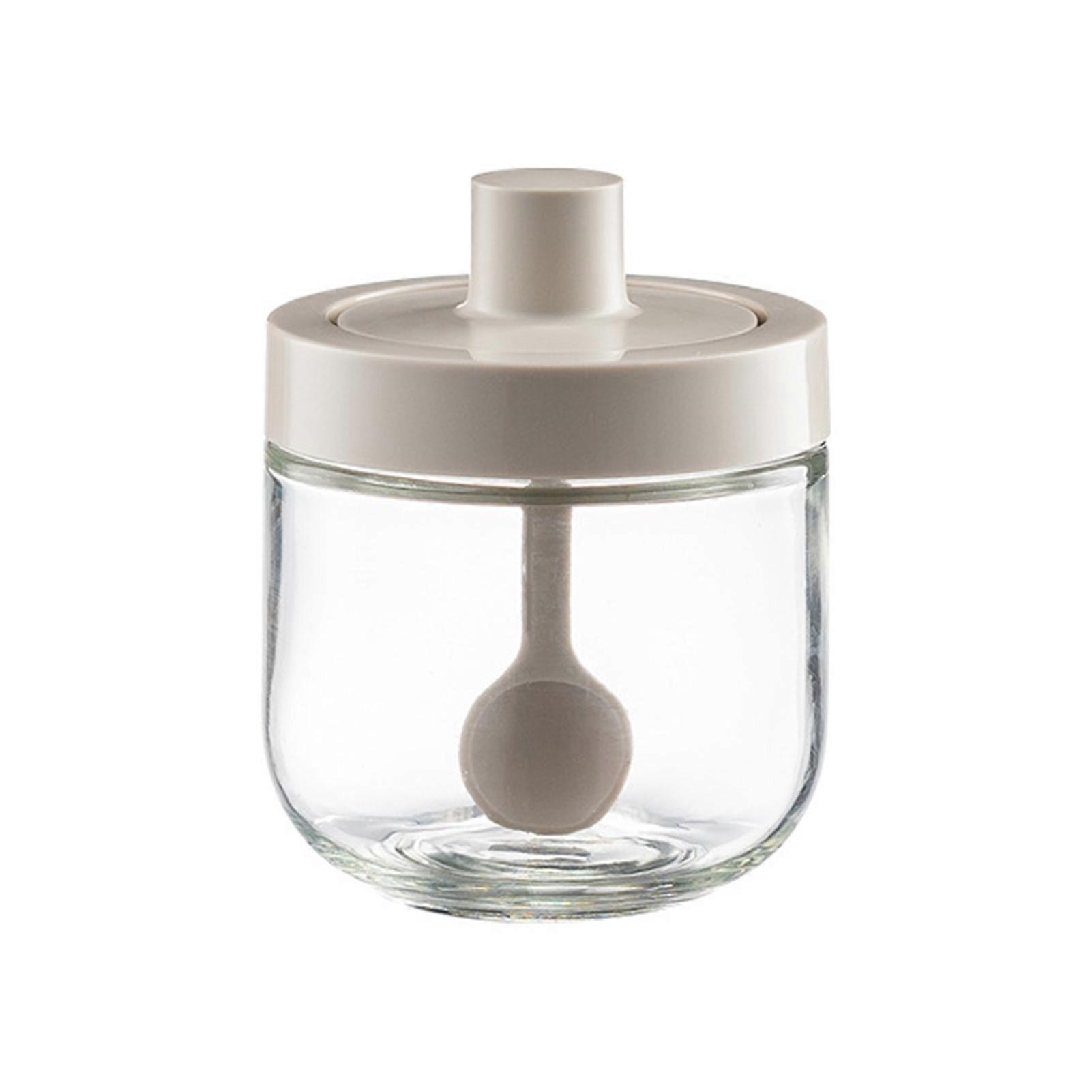 One-piece Design Seasoning Jar Smooth Edge Glass Multi-purpose Spice Bottle Cooking Gadget