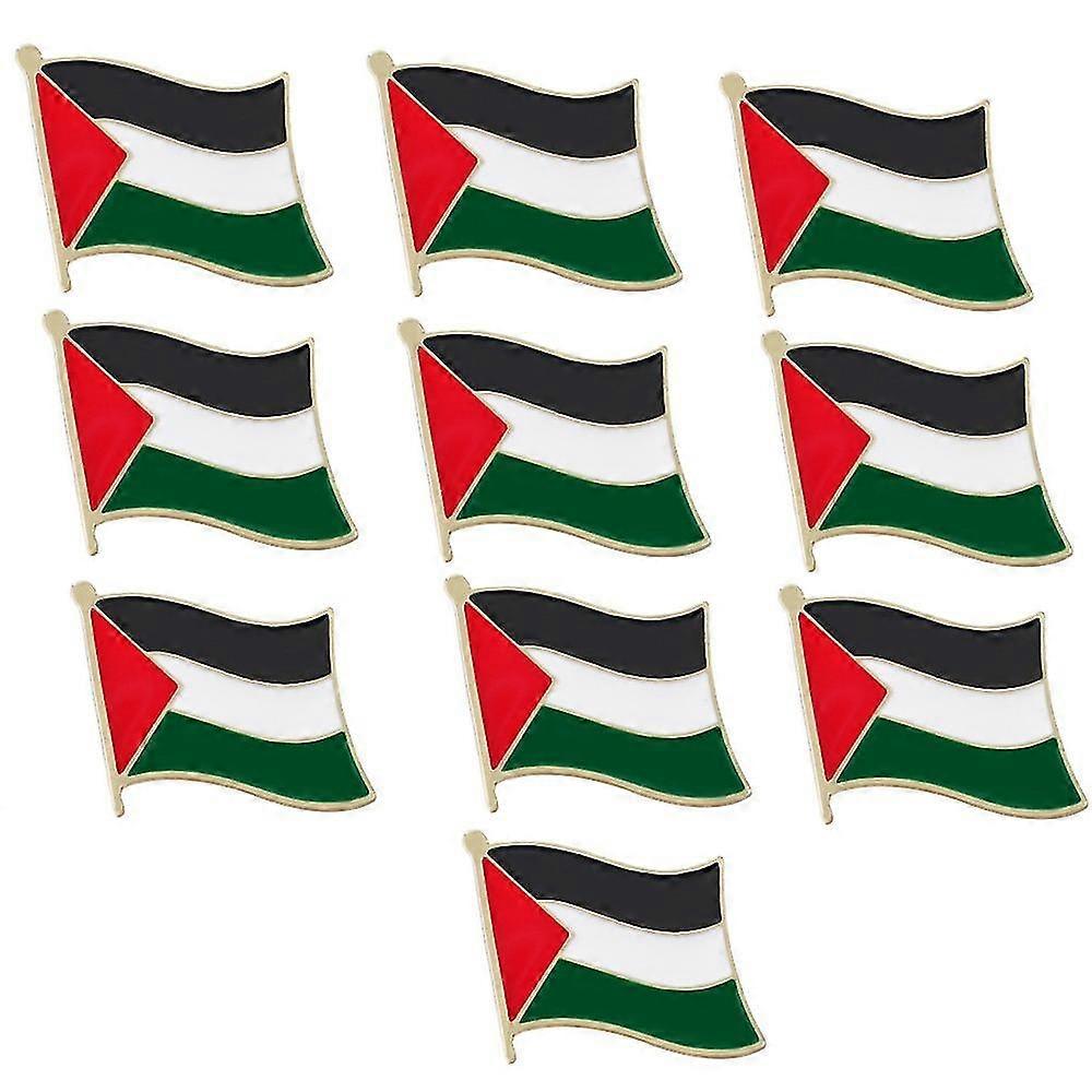 2-10pcs Palestine Palestinian Flag Pin Badge Lapel - Free Palestine National Enamel Boris