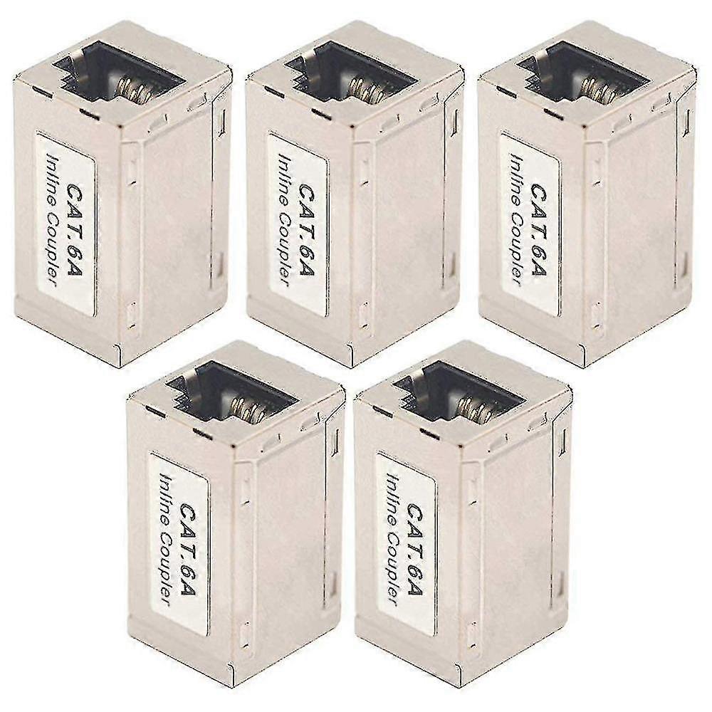 Confezione da 5 Cat6 A Etet Adapter Coupling Patch Cable Rj45 Adapter