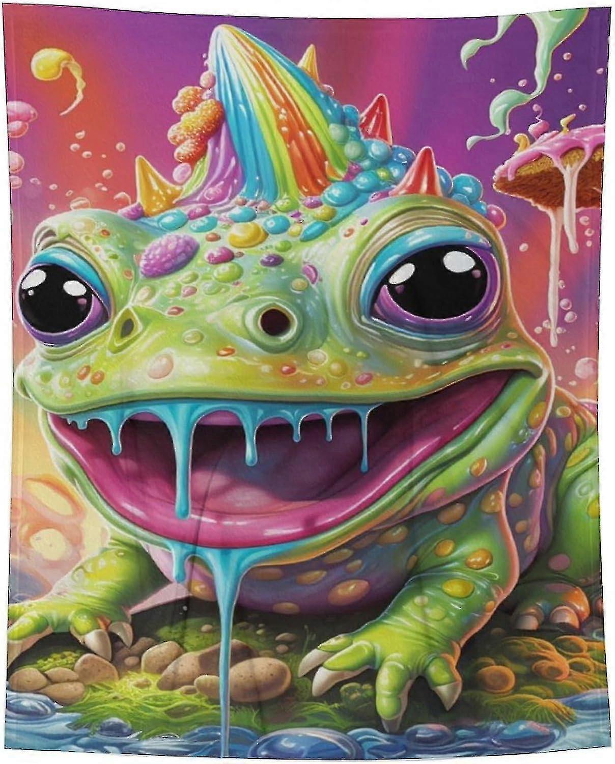 t3147 Couverture Couverture Ptérosaure, Couverture moelleuse, Couverture Super Chaude & Douce, Couverture Grenouille Couverture bn3147