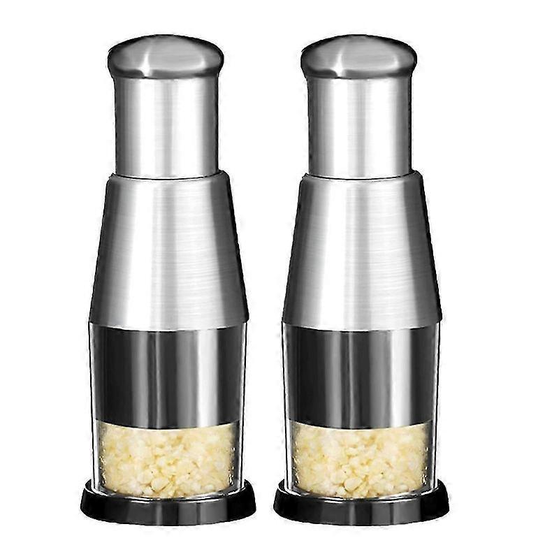 2pcs Manual Pressed Chopper Manual Pressed Chopper Manual Pressed Garlic Chopper Mini Manual Presse