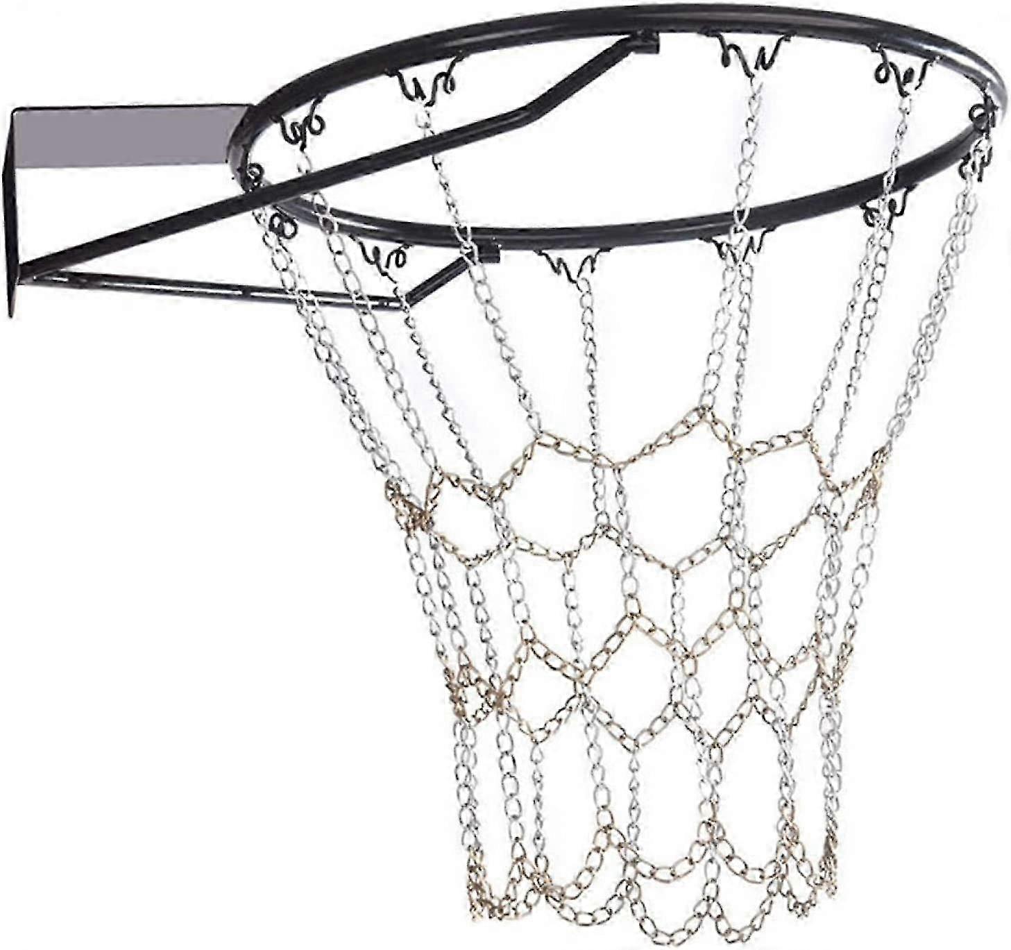 Heavy duty galvanized steel basketball net for indoor and outdoor hoop