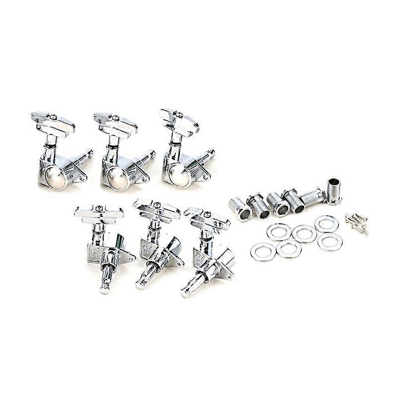 1:21 Lock String Sealed Guitar Tuning Pegs Guitar Machine Head Replacement Set