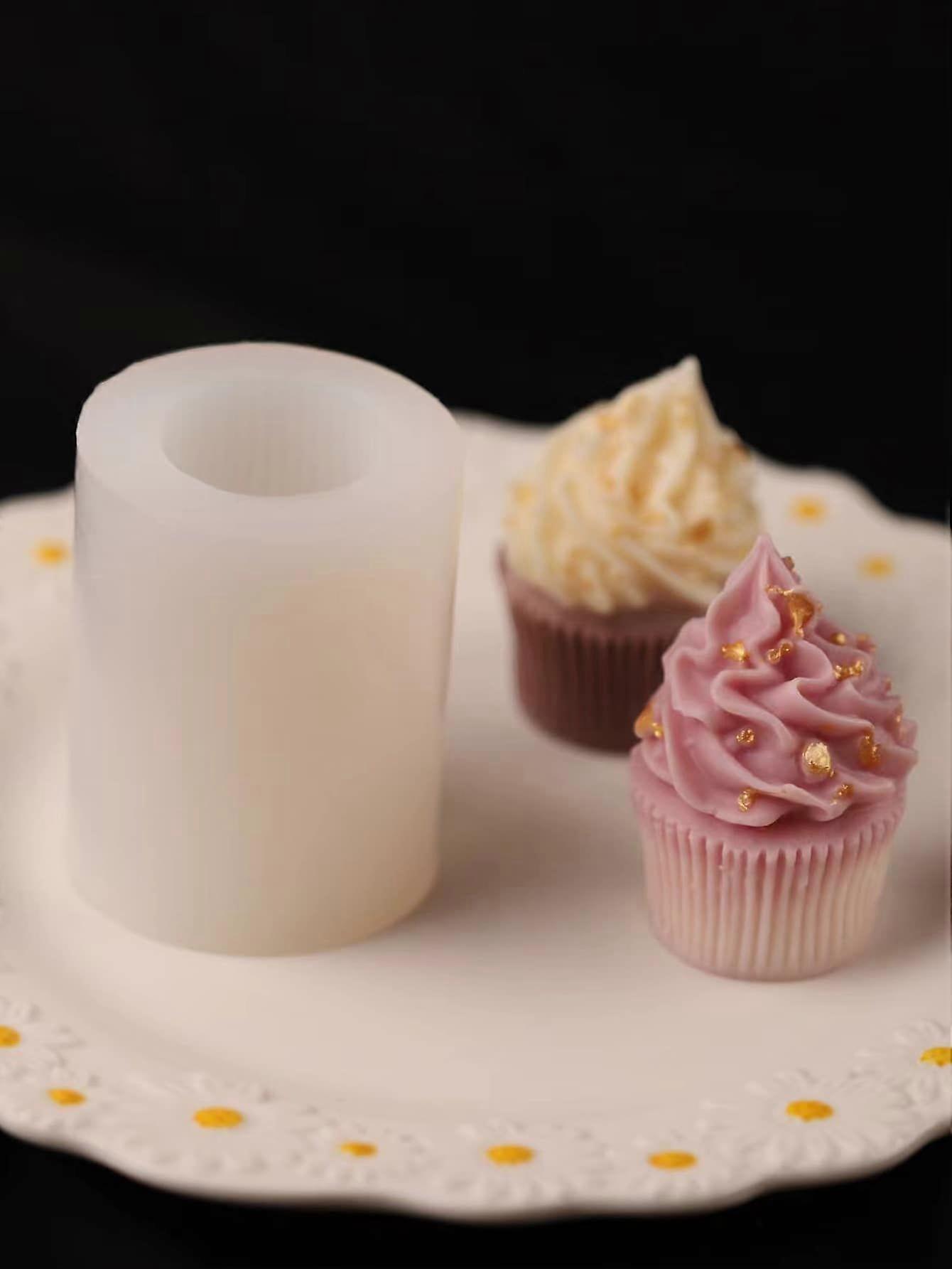 1pc Washable DIY Silicone Mold,Creative White Ice Cream Shaped Reusable Silicone Mold For DIY Lovers