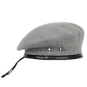 New Fashion Wool Beret Military Cap Outdoor Sports Keep Warm Grey