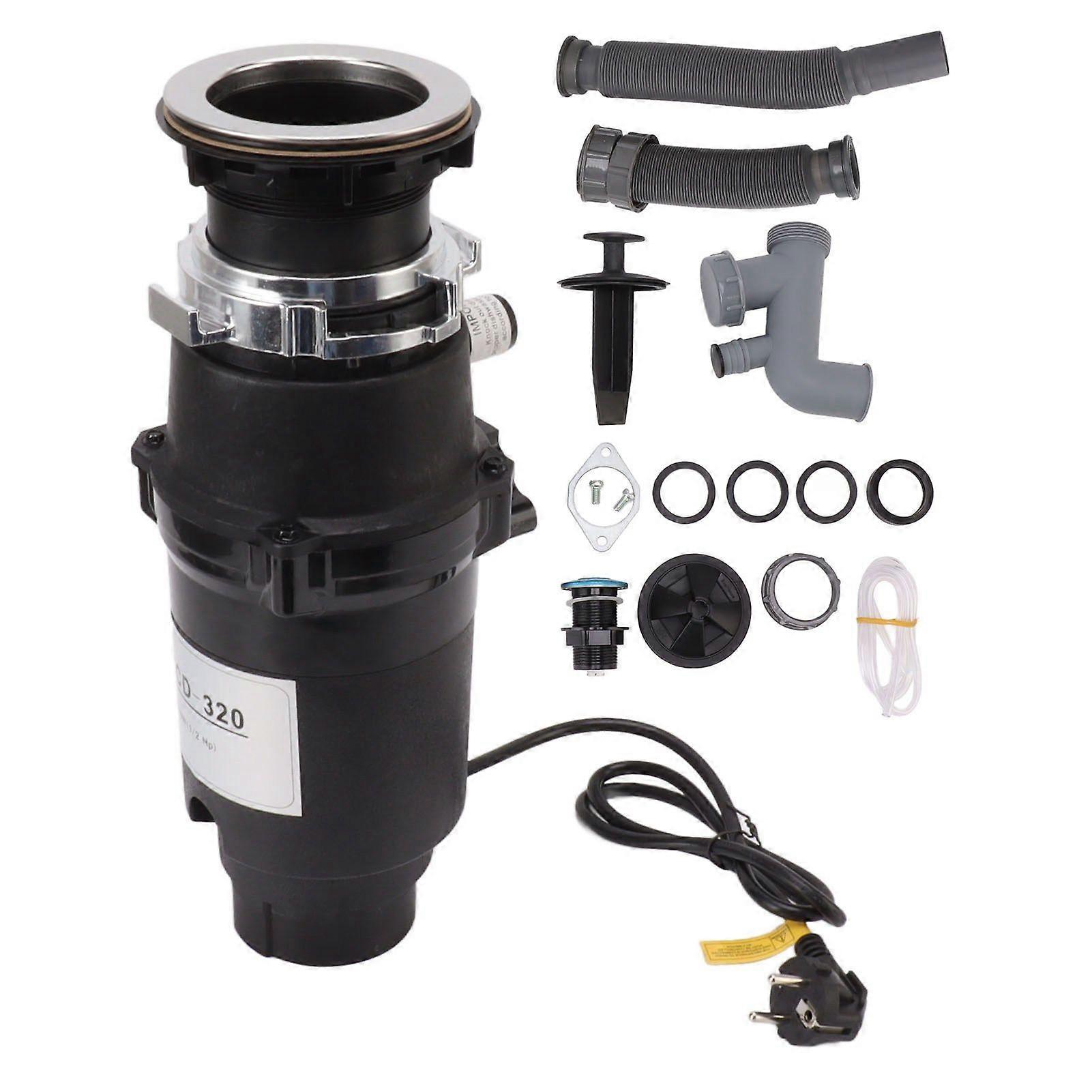 Garbage Disposal 1050ml Capacity Kitchen Food Waste Disposer Low Noise Splashing Proof Garbage Grinder