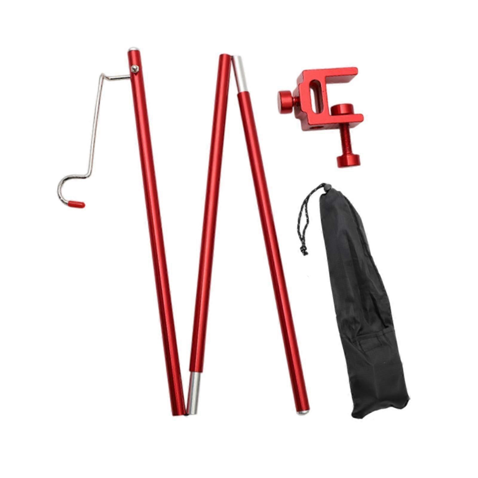 Camping Folding Lamp Pole Removable Lamp Stand for Travel Backpacking Garden Single Function