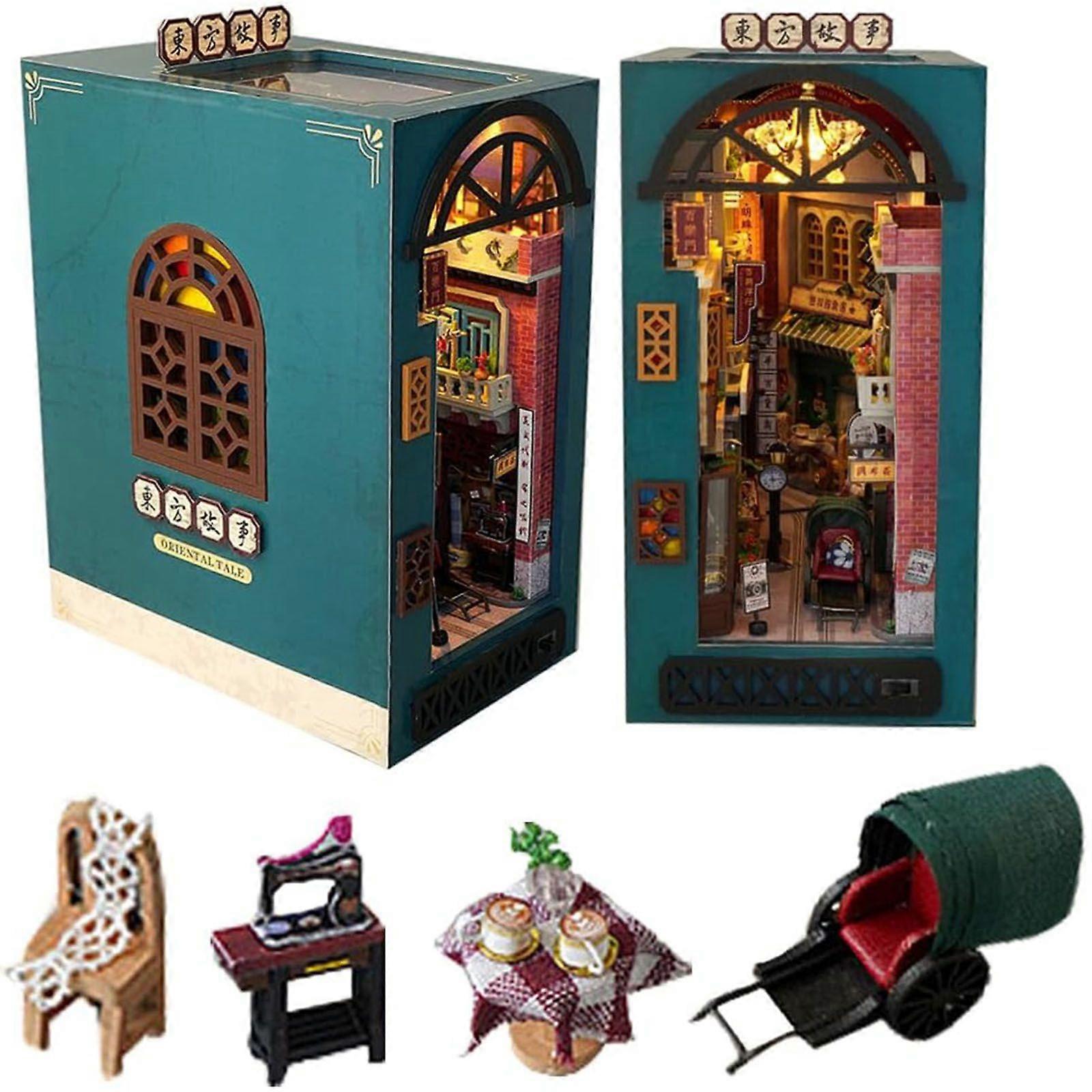 Oriental Stories Hand-Assembled Bookend Models