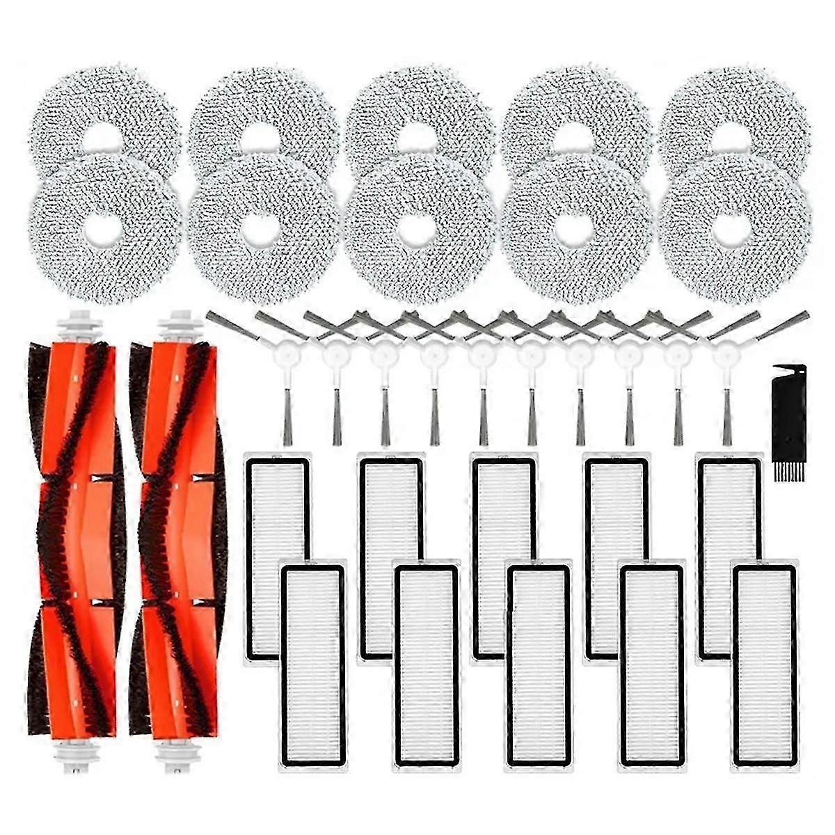 For Robot Vacuum S10+ / S10 Plus B105 Spare Parts Accessories Main Side Brush Hepa Filter Mop Cloth Rag