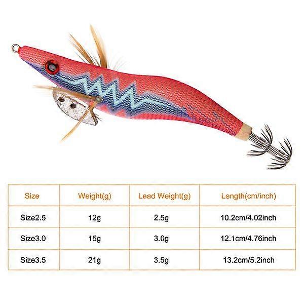 Japanese squid jig octopus cuttle shrimp artificial bait squid jig package