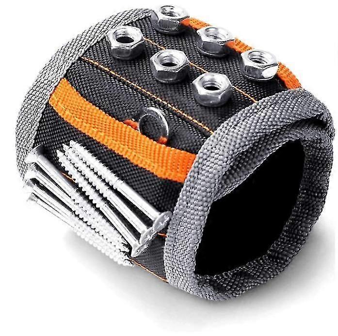 Magnetic Wristband, For Dad, With Strong Magnets For Holding Screws, Nails, Drilling Bits, Tool Gift For Men,8982
