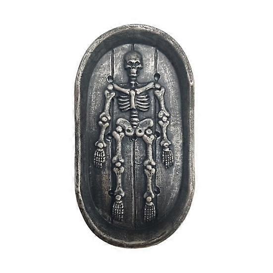 Soap Rack Organizer Reusable Easy to Clean Self-Draining Design Halloween Resin Skeleton