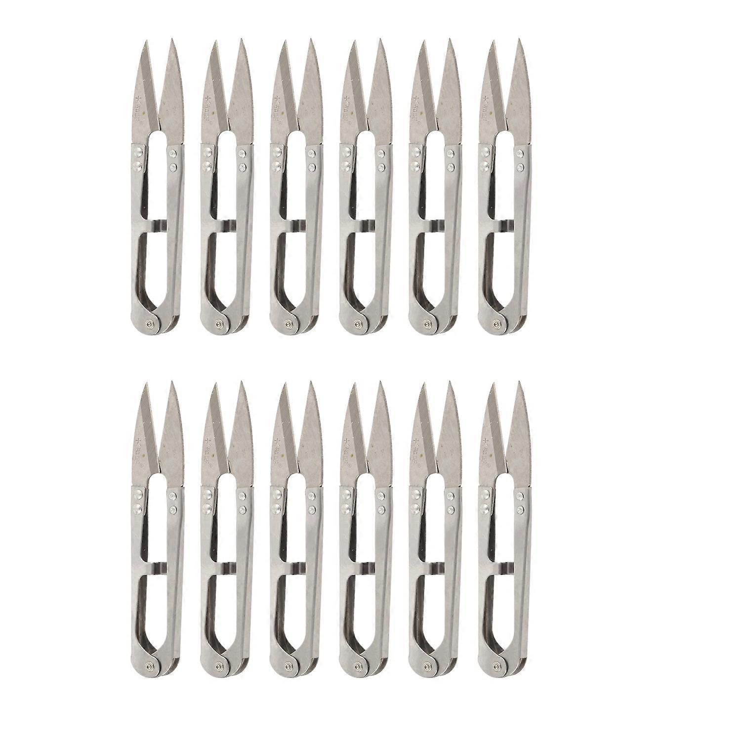 12Pcs Embroidery Yarn Scissors Small Thread Sewing Scissors Snippers