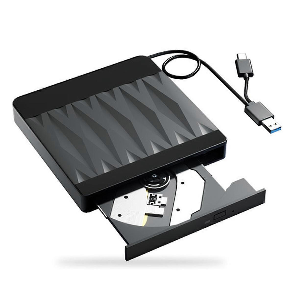 External Blu-Ray DVD Drive BD/DVD/CD -/+RW Optical Drives for Laptop Desktop Burner Player Compatible for MacOS