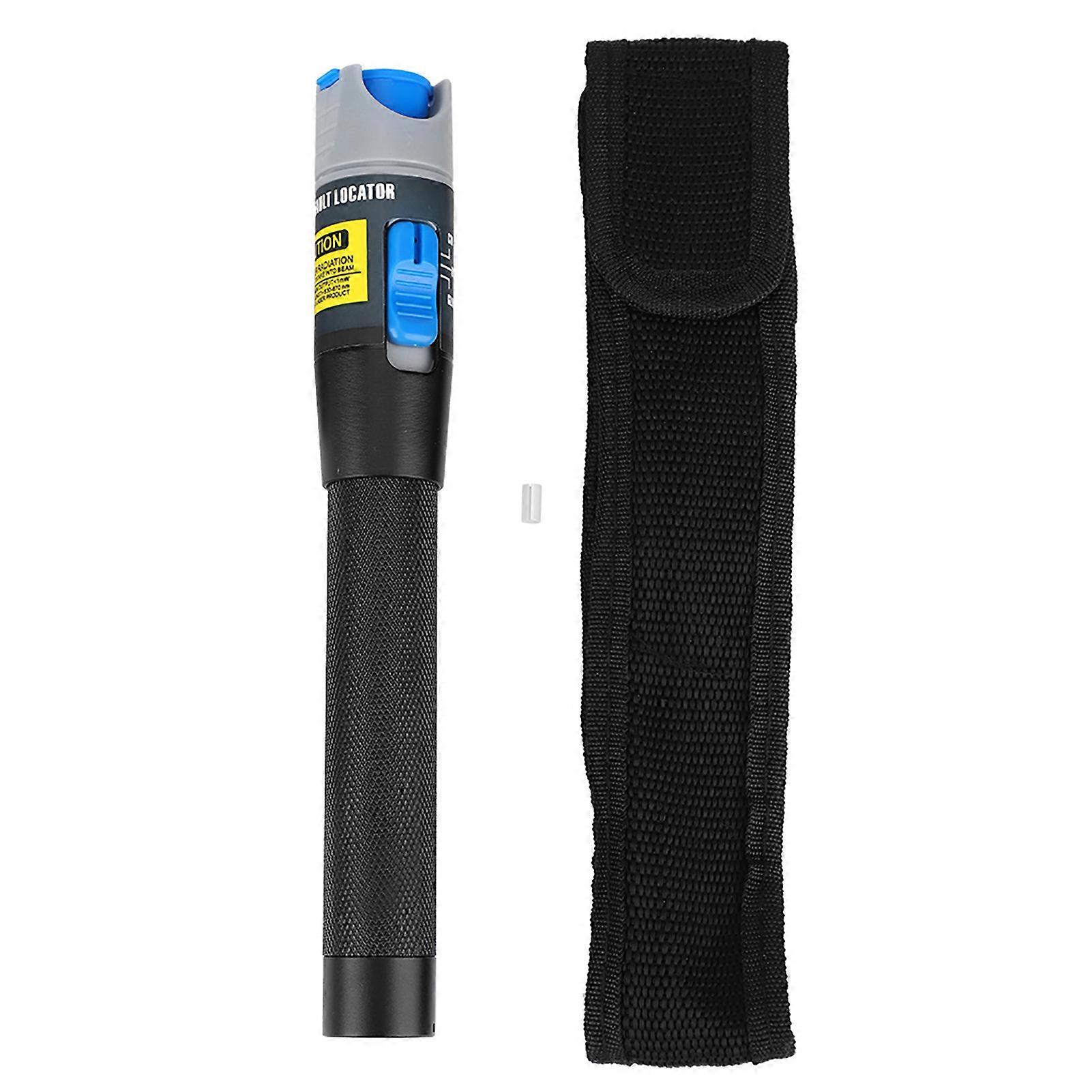 Fiber Optic Cable Tester, Aluminum Alloy Red Light Visual Fault Locator Pen, 10MW Wavelength 650nm