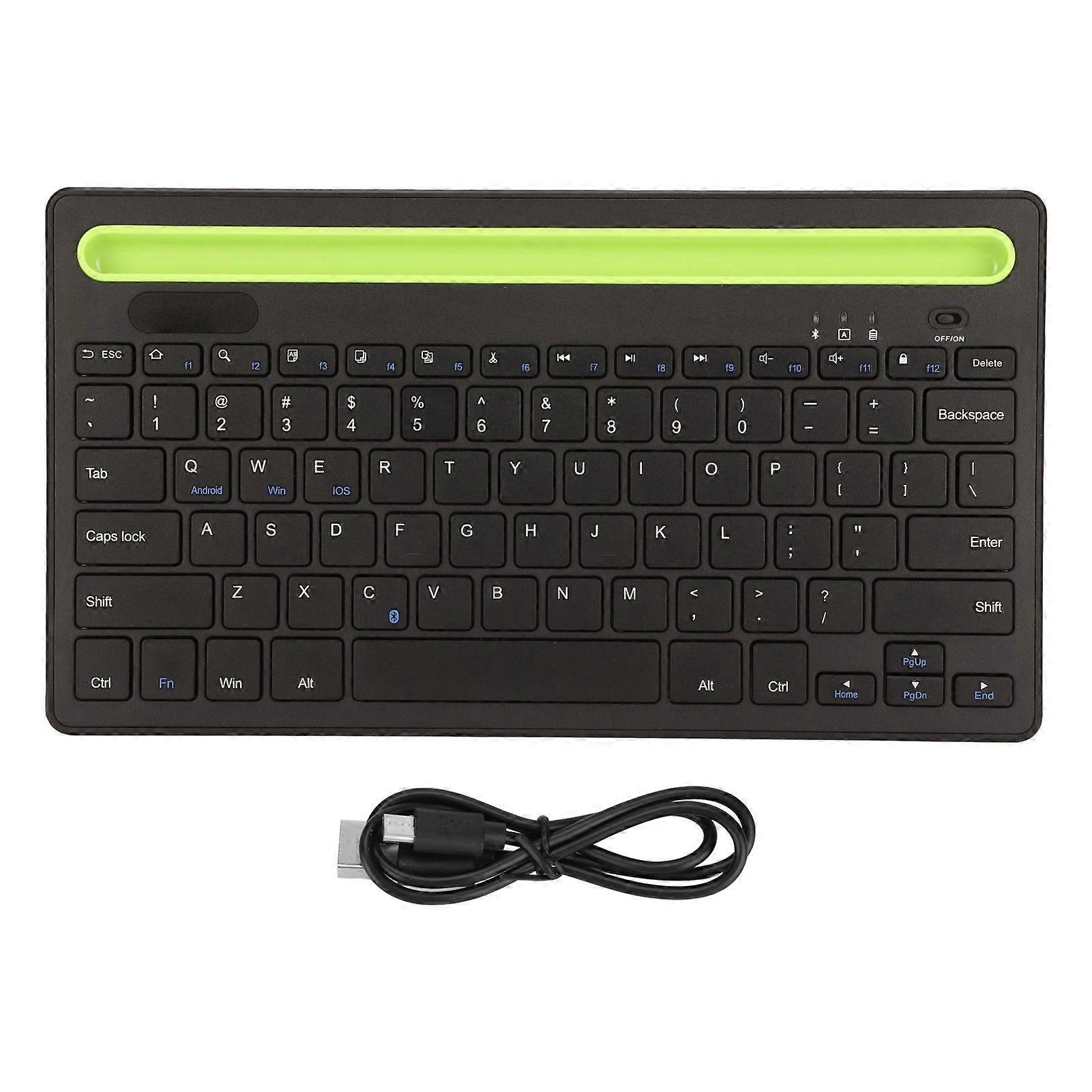Bluetooth Keyboard with Dual Channels and 78 Keys for Travel