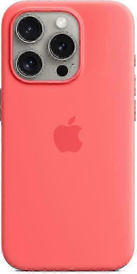 Guava For Apple Iphone Pro Silicone Case With Magsafe Size 15
