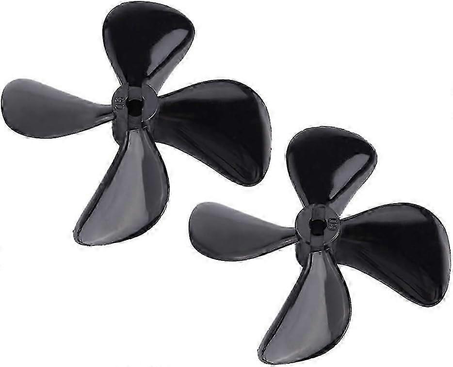 2025 Suitable RC Boat 4 Blade Propeller, 2 Pieces Pro & Reverse Propeller Plastic 4 Blade Full Immersion Propeller
