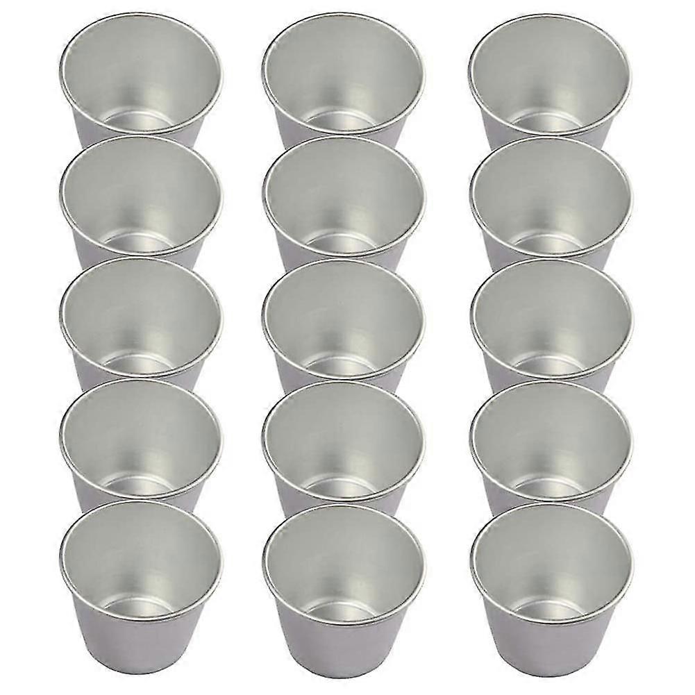 15 Pack Pudding Moulds, Non Stick Pudding Cups Egg Tart Mold,Sturdy Moulds for Making and Savoury T
