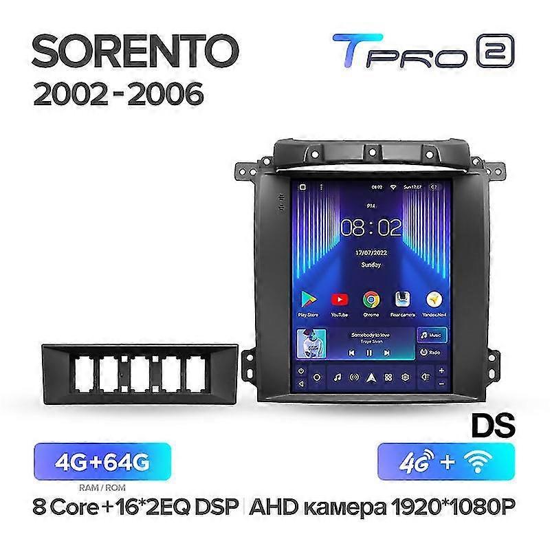 For  Sorento Bl 2002 - 2006 For Tesla Style Screen Car Radio Multimedia Video Player Navigation Gps Android No 2din 2 Din Dvd
