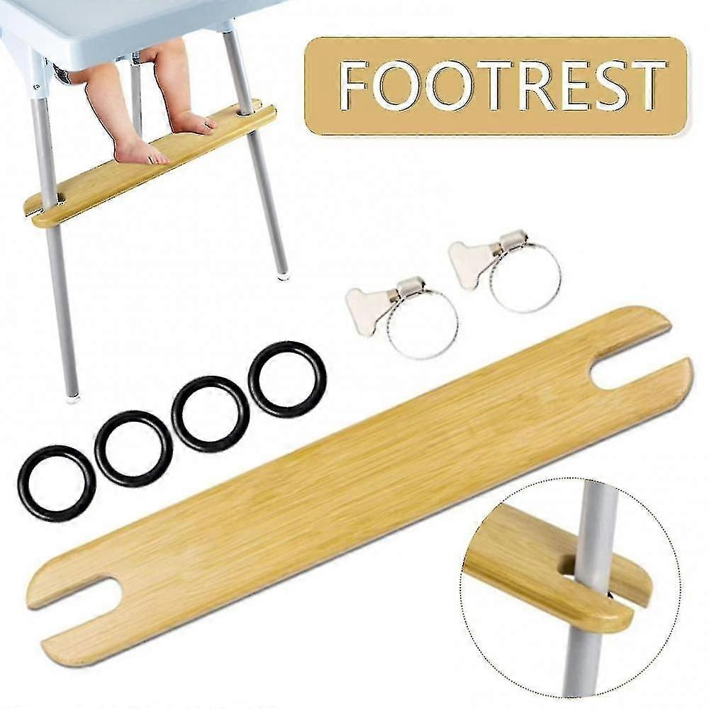 Easter Wooden Footrest, Comcompatibletable Support compatible High Chairs with 4.2cm Legs
