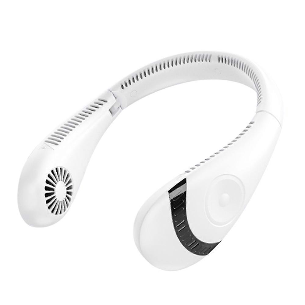 Leafless Hanging Neck Fan 360 Degree Ventilador Fan USB Rechargeable Mini Fan Portable Foldable Sport Hanging Neck Fan