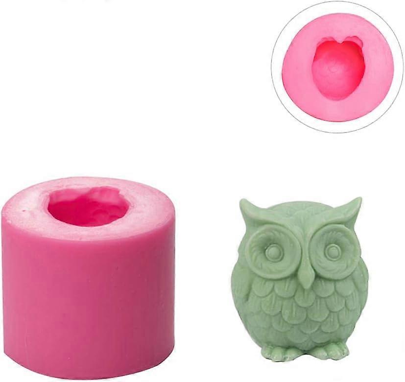 Owl Shaped Mold, Perfect For Cake Decorating And Sugar Craft, Silicone Mold With Embossed Pattern For DIY Craft Projects, 3D Owl Design, Reusable,