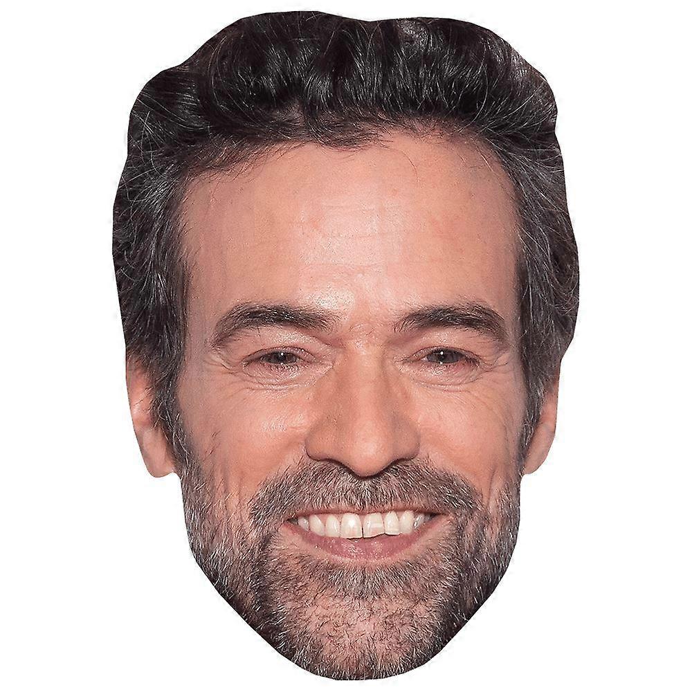 Romain Duris (Beard) Celebrity Mask, Flat Card Face