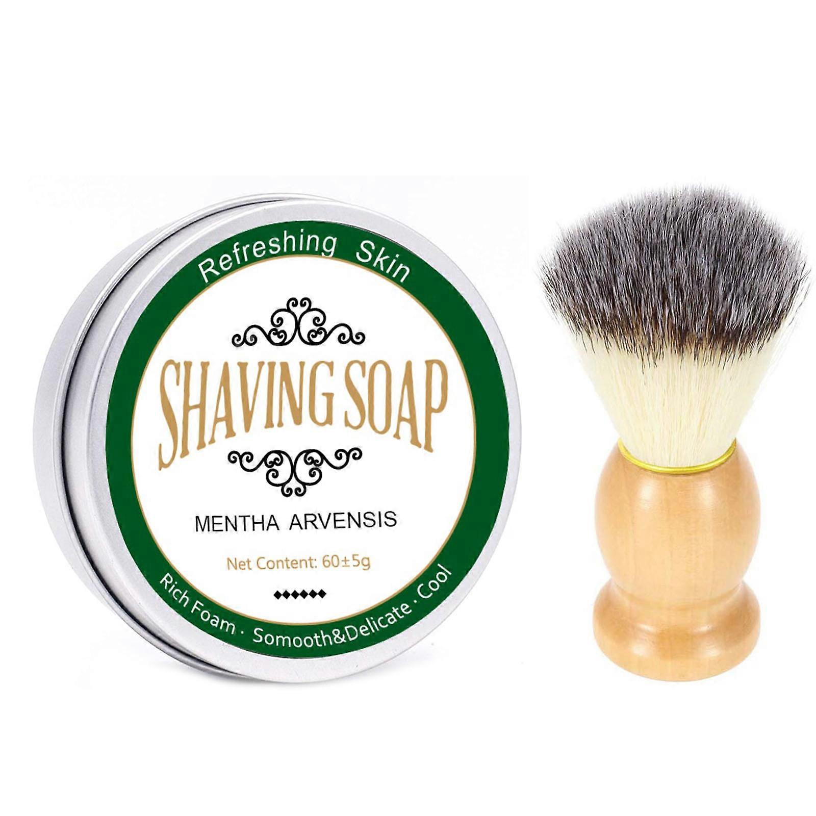 60g Professional Shaving Cream Shaving Soap Foaming Moisturizing for Razor Barbering for Men Barber Care