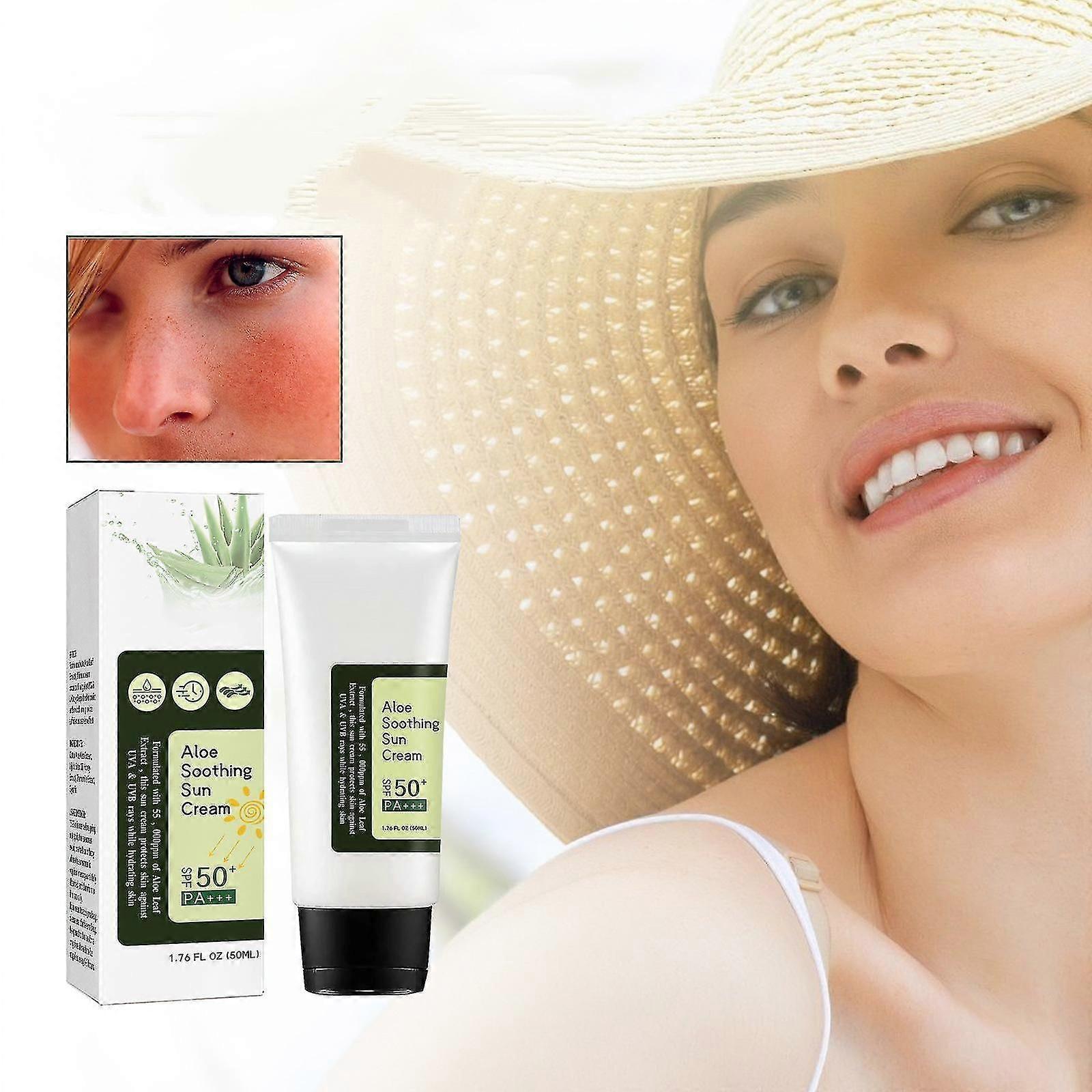 3xアロエスージングハイドレーティングサンクリームSPF50日焼け止めスキンケアUVプロテクション