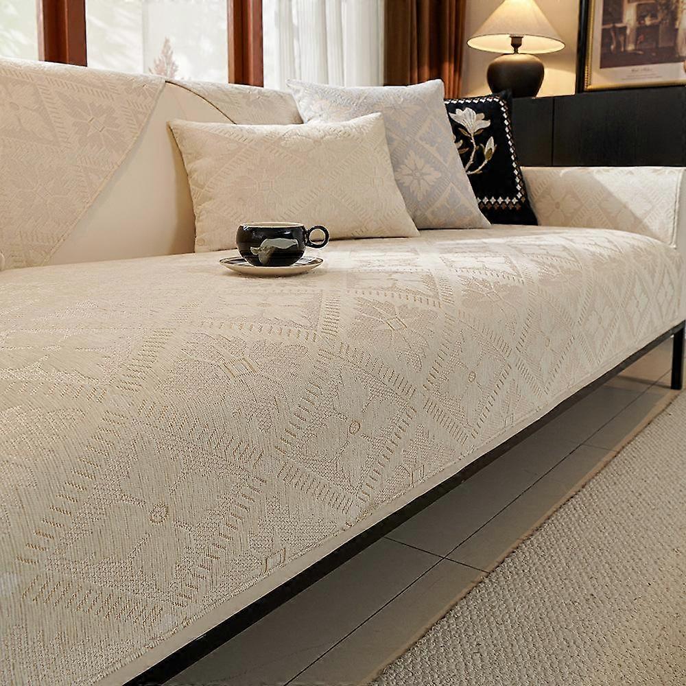 Sofa Cushion Four Seasons Universal Simple Modern Chenille Non-slip Cushion Sofa Cover Cover Cloth