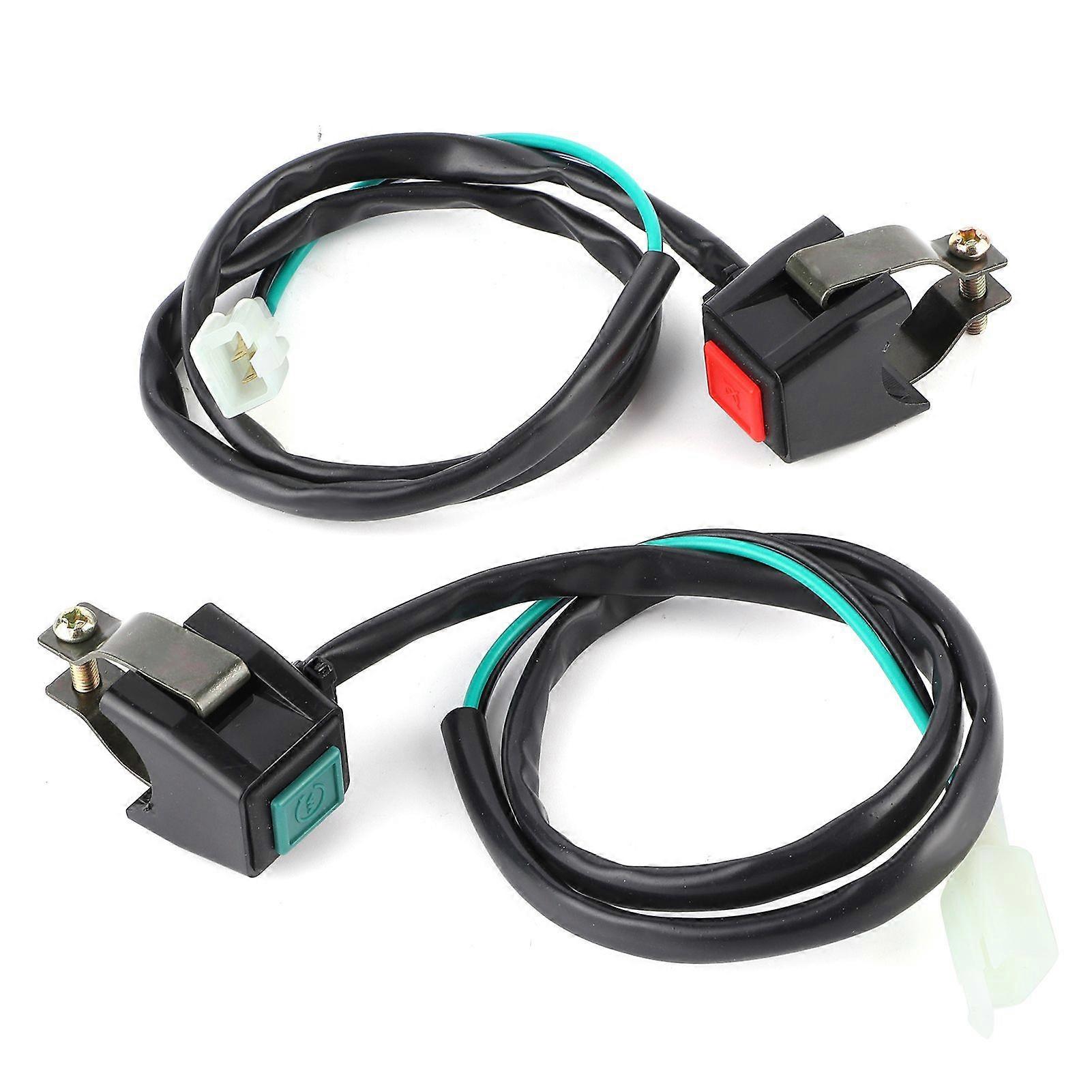 Universal Motorcycle Starter Kill Switch Handlebar Ignition Dual Button 22mm Fits Yamaha ATV Dit Bike