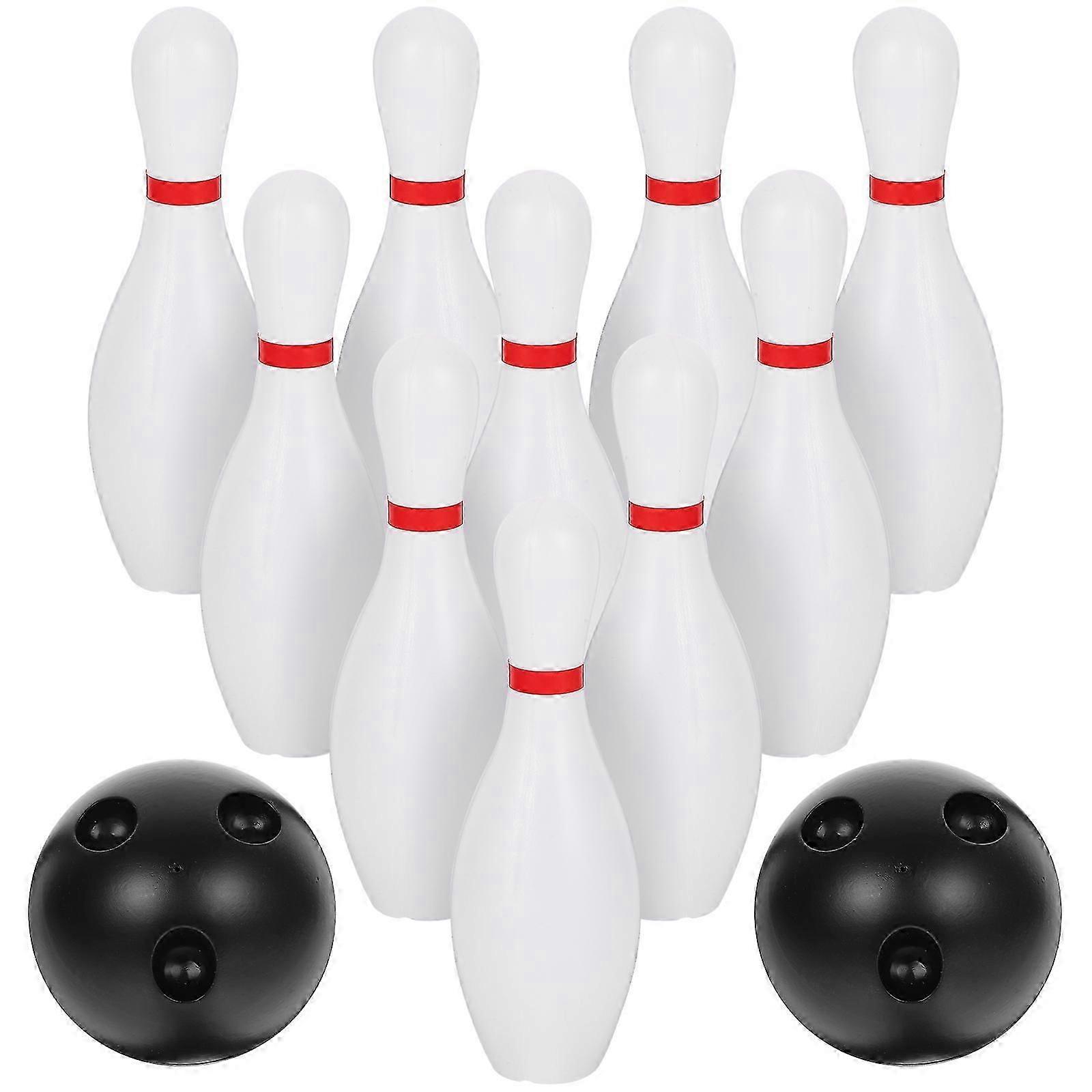 1セットキッズボウリングボールプラスチックボウリング玩具屋外屋内ボウリングスポーツ玩具-良い