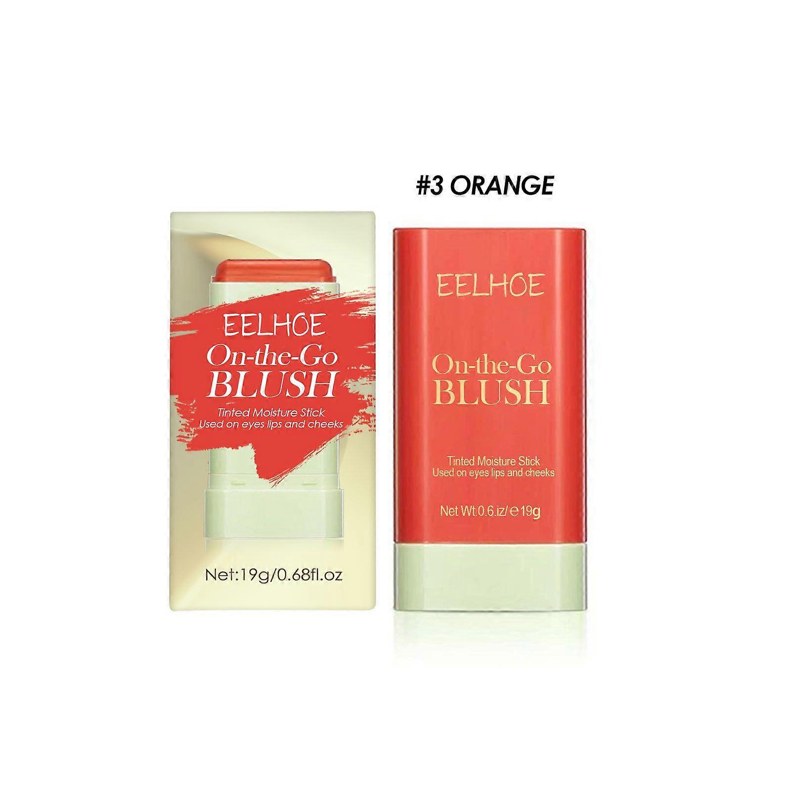 Eelhoe Blush Stick Αδιάβροχο Πολυλειτουργικό Blush Stick Ελαφρύ Φυσικό Γυμνό Μακιγιάζ Επισκευή Τρισδιάστατο Highlight Λεπτό