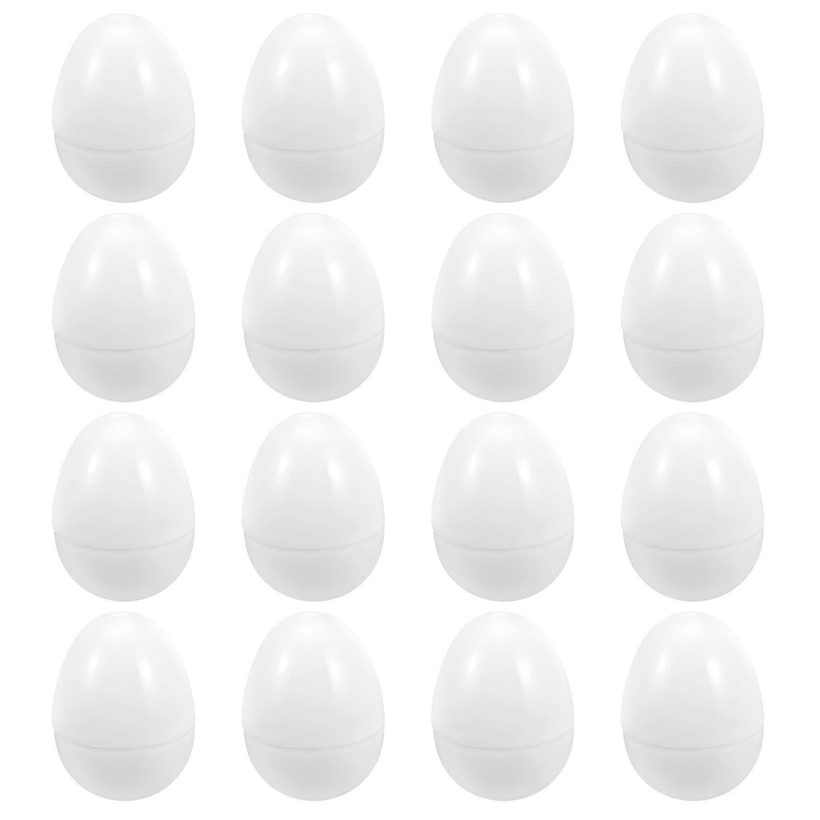 16 Pcs Chocolate Ornament Empty Easter Eggs Shells Easter Surprise Eggs Easter Theme Party Favor Fillable Printed Easter Walkbee 4926 B