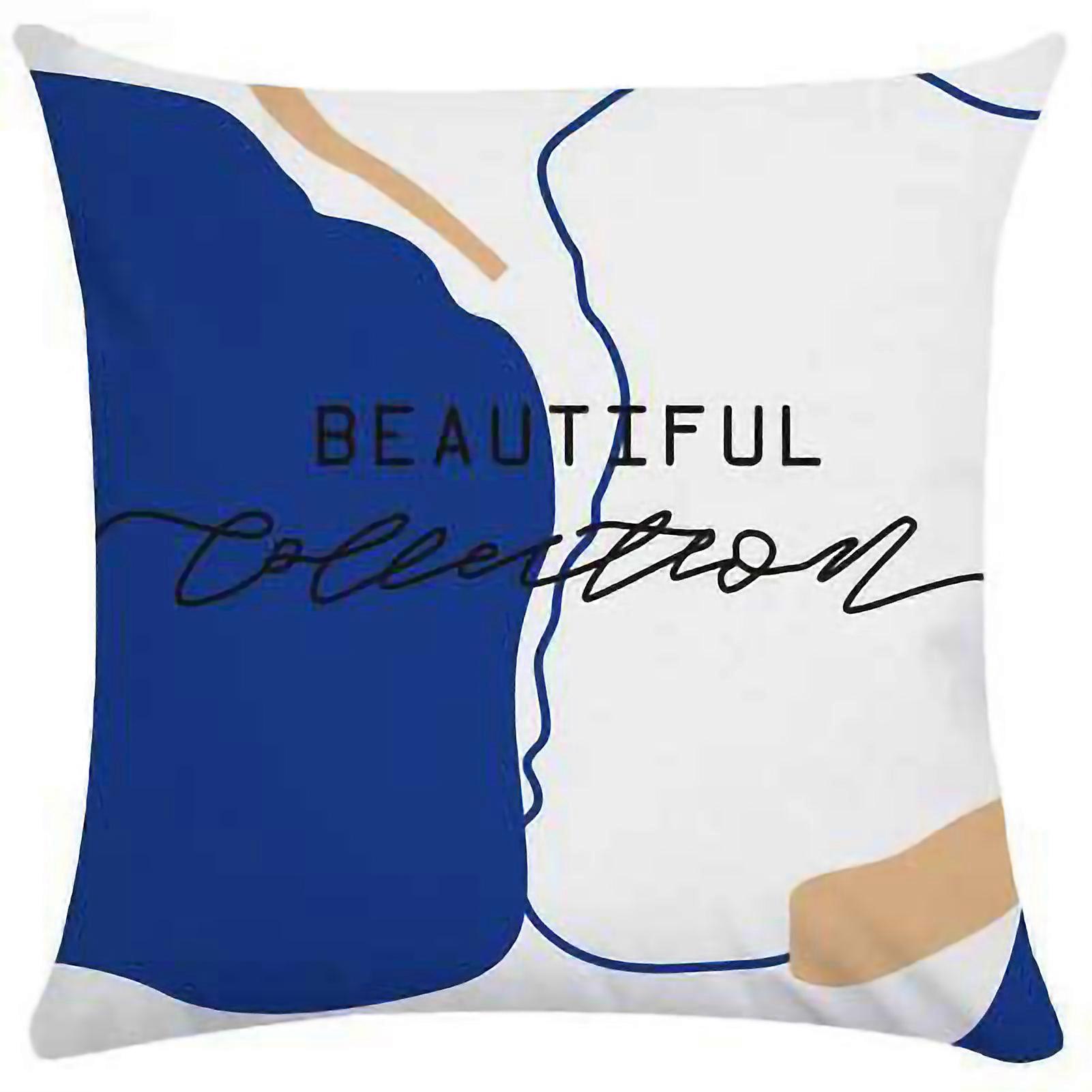 Cushion Cases High Density Plush Nordic Style Retro Light Luxury Pillowcase for Sofa Couch Bed Home Decor