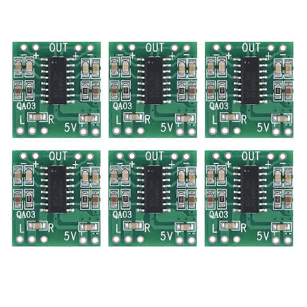 6pcs Super Small 3W+3W Type D Digital o Amplifier Power Amp Module 2.5V-5.5V