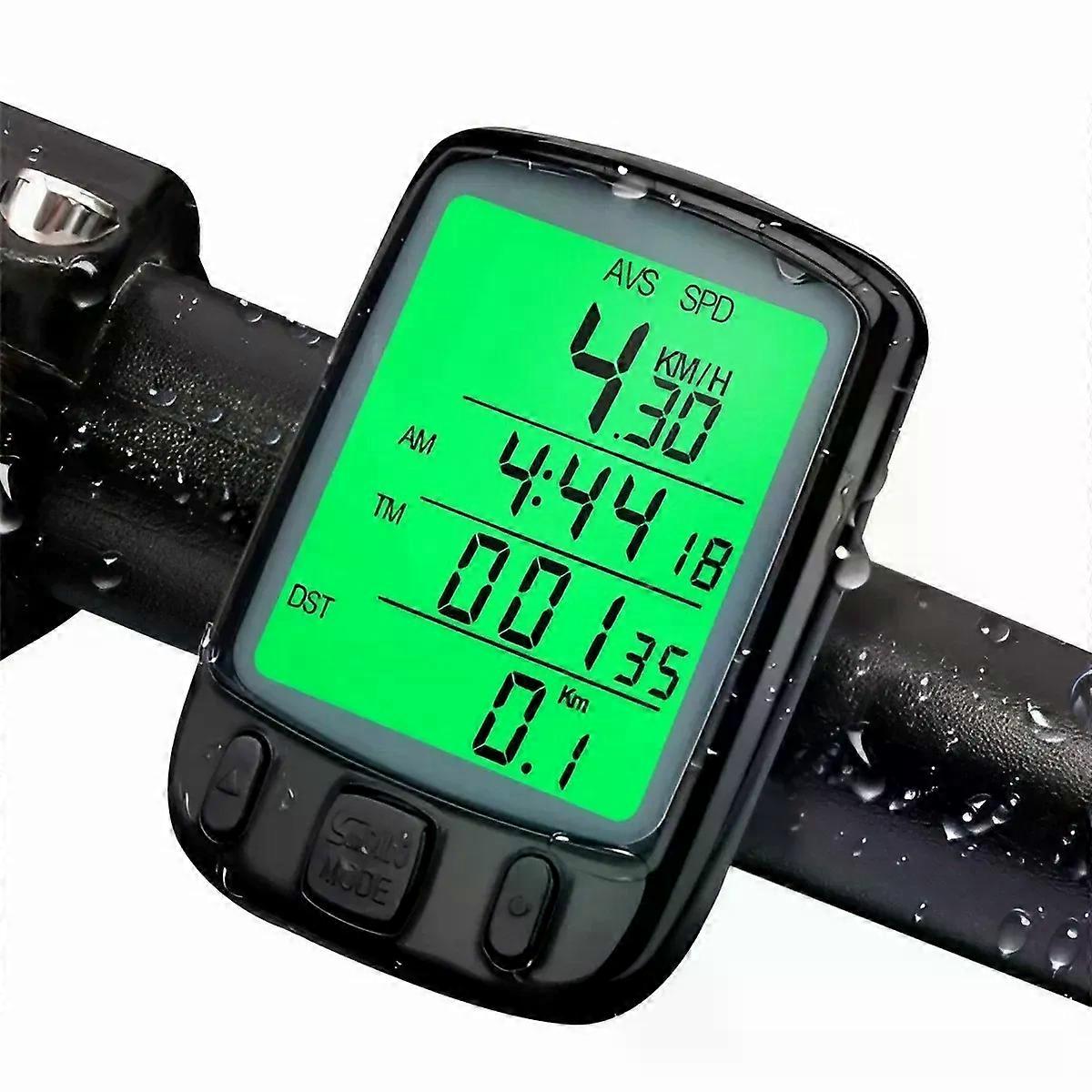 Bicycle Computer Waterproof Digital LCD Cycle Bike Computer Stopwatch Wire Odometer Speedometer Cycling