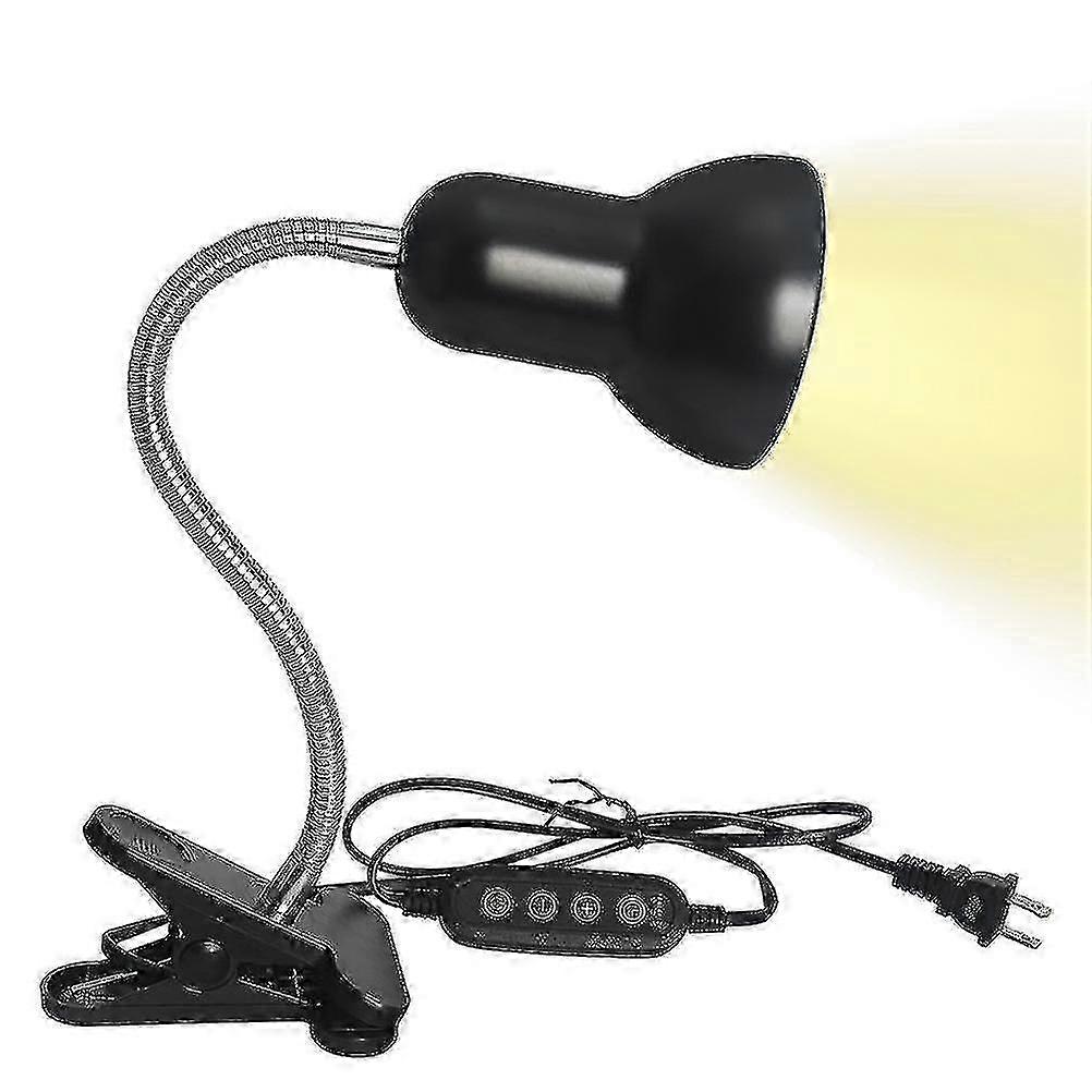 Tortoise Heat Lamp Clamp-on Reptile Heat Bulb Adjustable Aquarium Heating Light E27 Pet Heating Emit