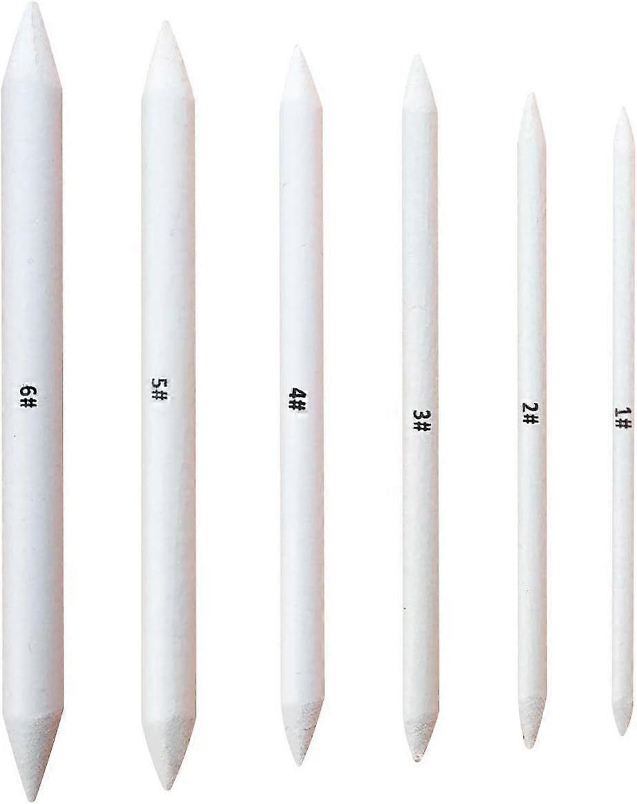 6 PCS Blending Stumps and Tortillions, Sketch Drawing Tools, Paper Art Blenders for Student Sketch Drawing