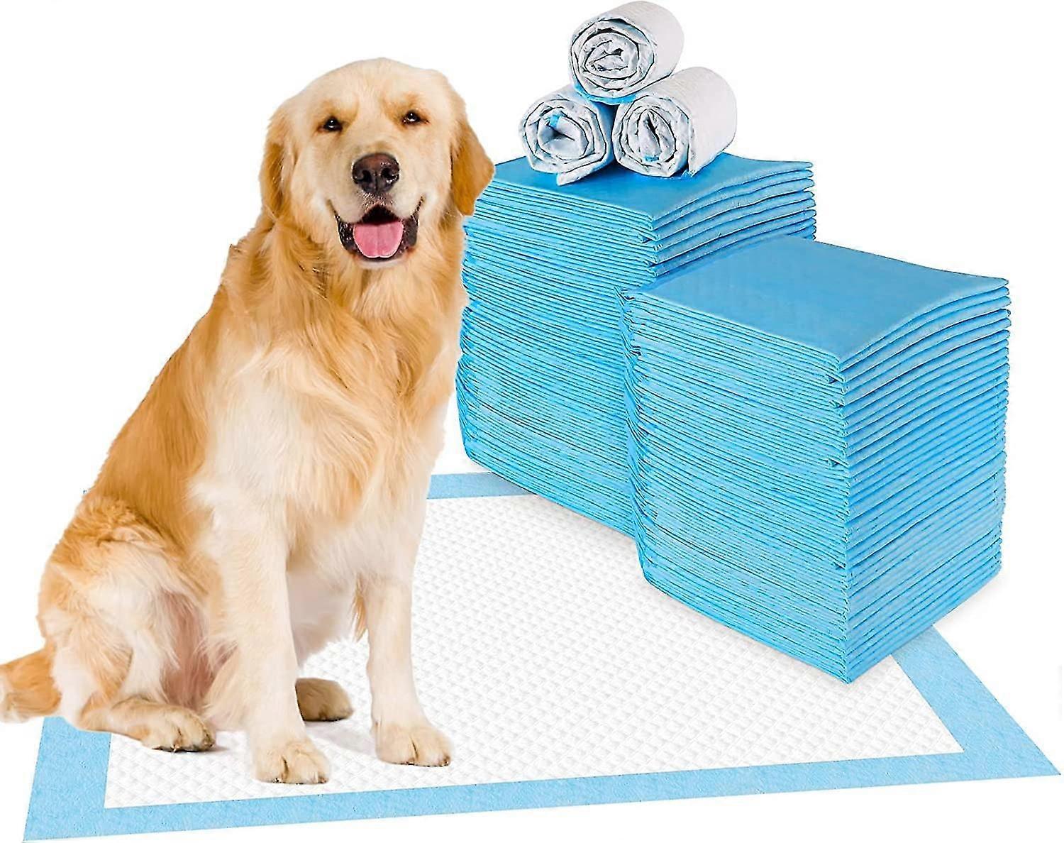 רפידות אילוף גור לכלב חיית מחמד פיפי סופג אסלה פיפי מחצלת נגד החלקה עמיד לדליפה (40 חבילה-60 * 60 ס"מ)