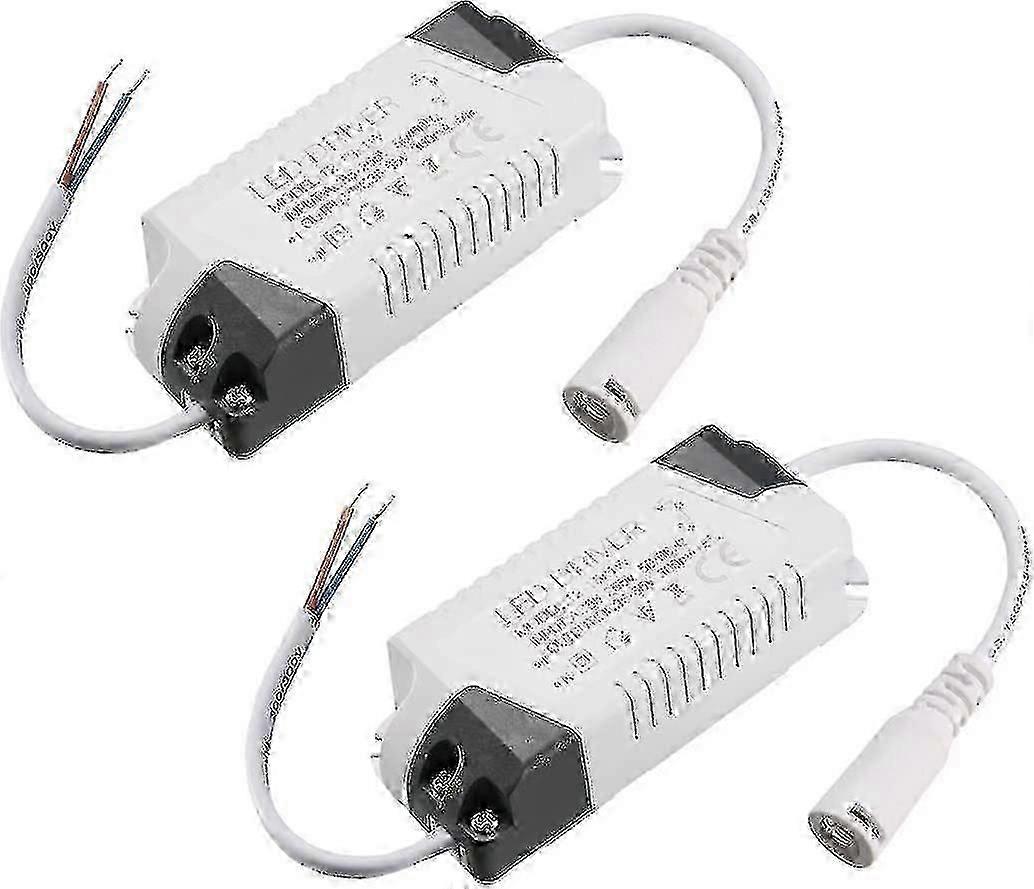 Led Driver 12-18w curent constant 300ma de mare putere Ac 85-265v ieșire 36-65v Dc conector extern de alimentare cu led-uri plafon lampă transformator 2pcs