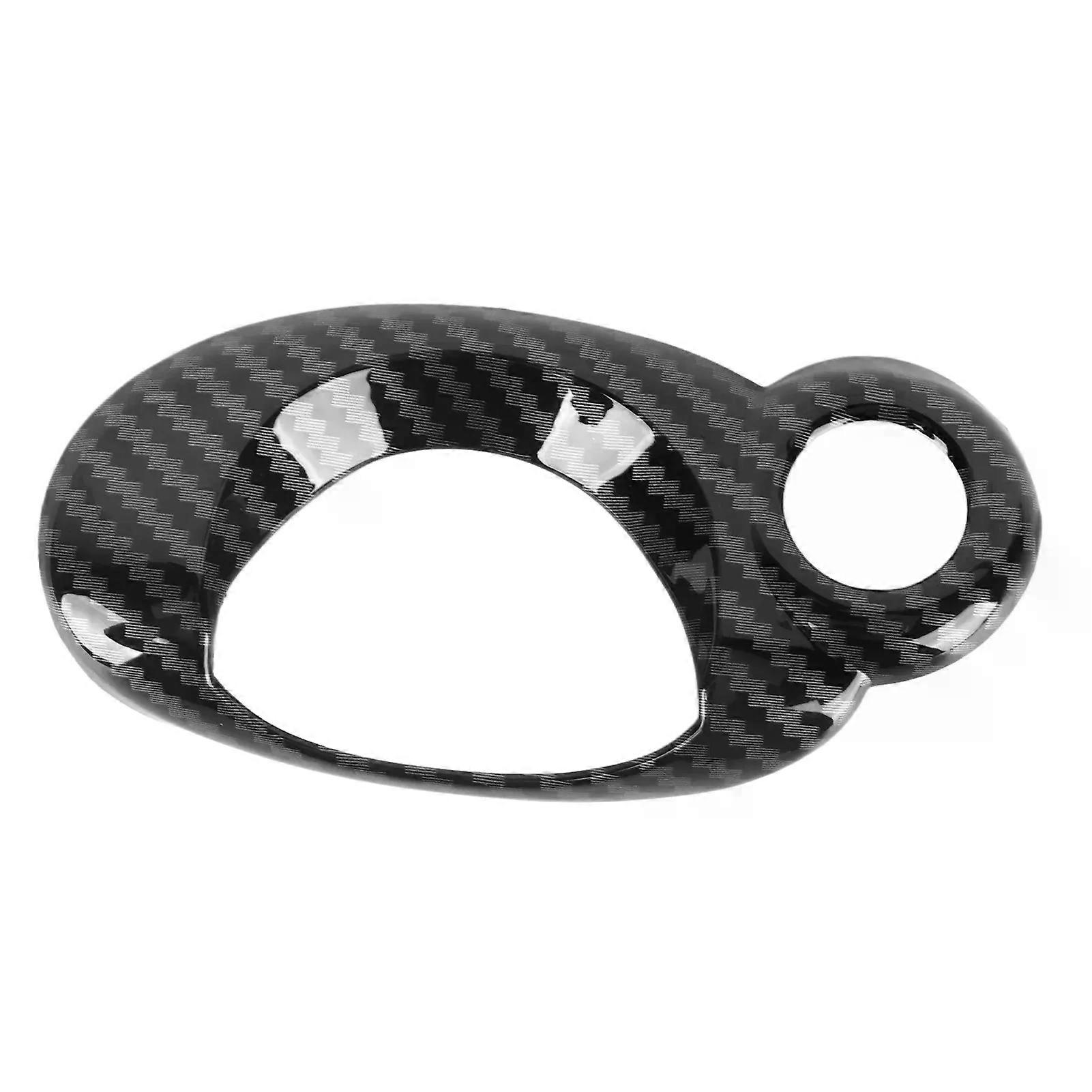 Car Ignition Switch Ring Cover Carbon Grain Smooth Surface Compact Replacement for MINI Cooper R54 R56