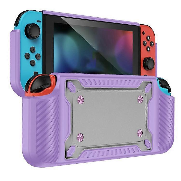 Shockproof Case Anti-Drop Cover Compatible For Nintendo Switch OLED Game Console Ergonomic Grip Protective Case (Type A)