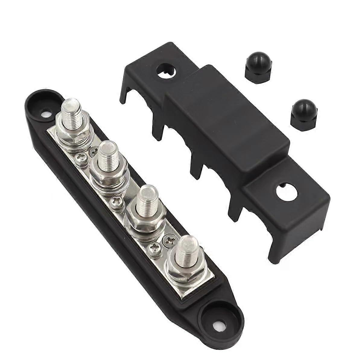 4 Post Distribution Block Bus Bar Pair Cover with 250 Amp Rating Marine Bus Bar