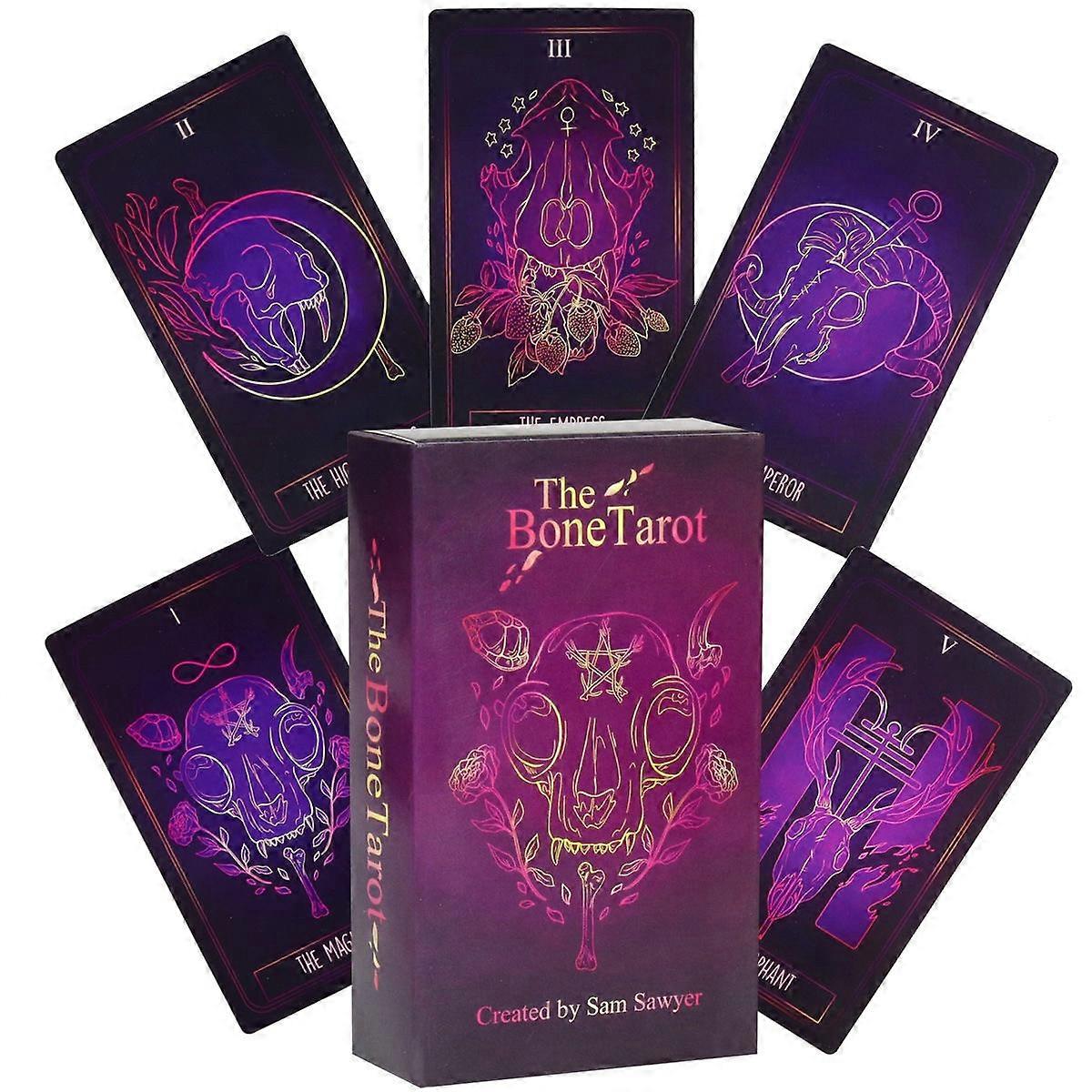 Bone Tarot Deck: Rider Waite Tarot Cards for Beginners Reading