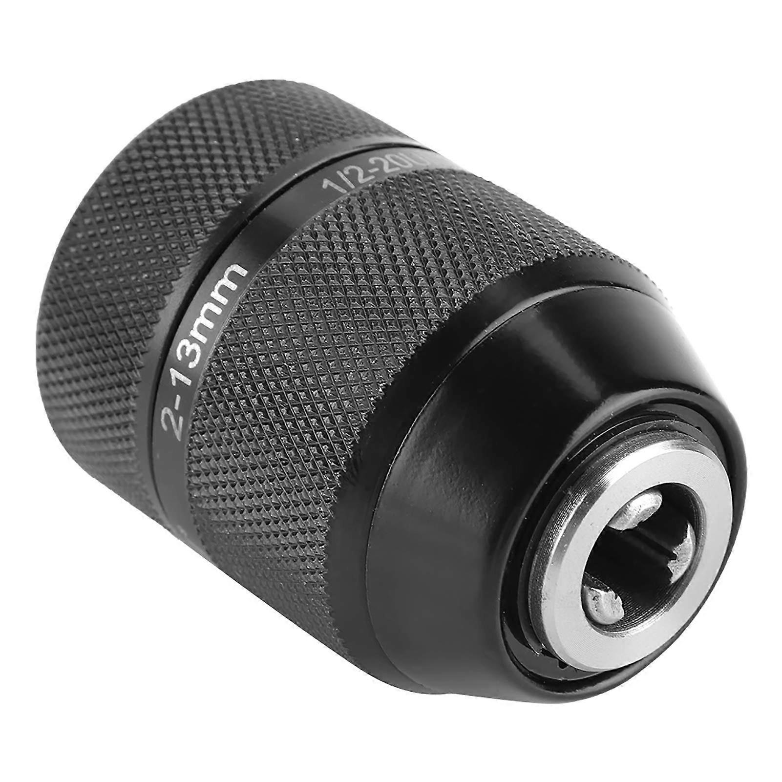 Drill Chuck, Keyless Metal Drill Chuck 1/2-20UNF, 13mm Self Locking Mount for Power Tools and Drills