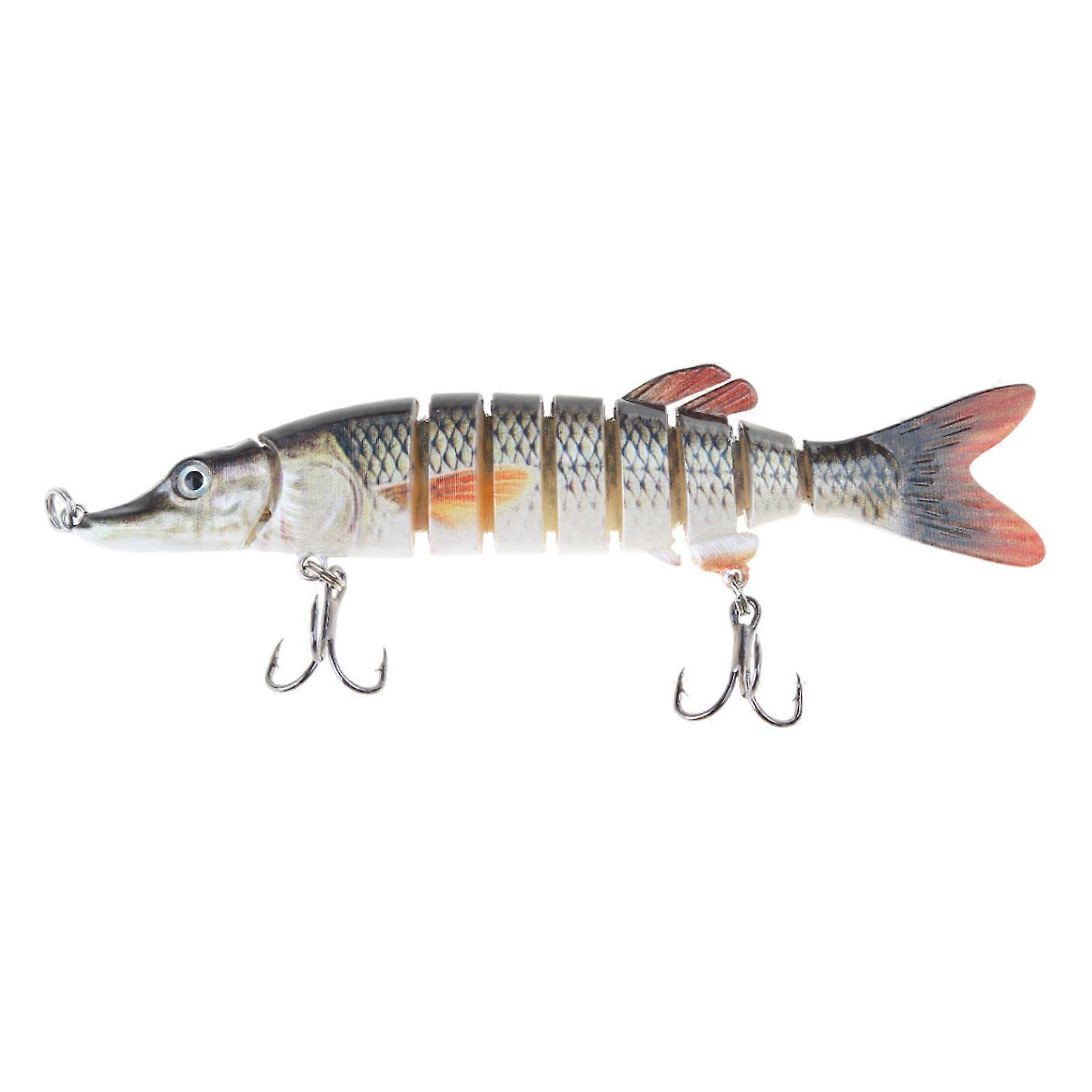 8 Section Pike Lures MultiJointed Swimbaits with Hook Fishings Wobblers Swimbait Baits Simulated Swimming Lures